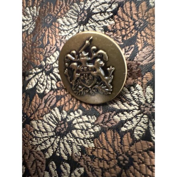 Tallia Gold & Silver Men's Floral Dinner Jacket size 40R - Picture 5 of 8